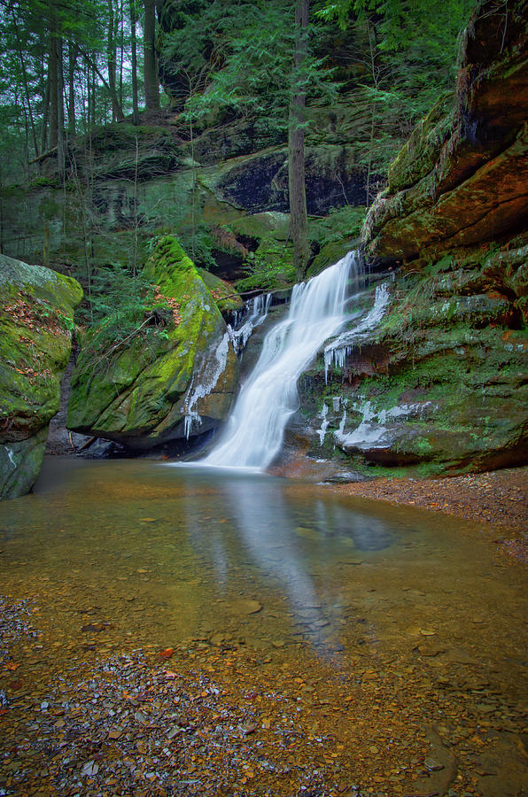 Ohio Waterfall - An Evening at Hidden Falls near Cedar Falls, Hocking ...