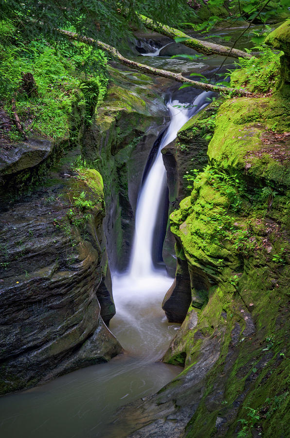 Ohio Waterfall - Robinson Falls Photograph by Ina Kratzsch