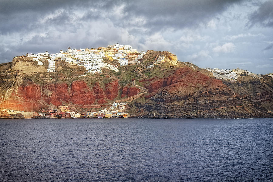 Oia Village Santorini Photograph by Adam Rainoff