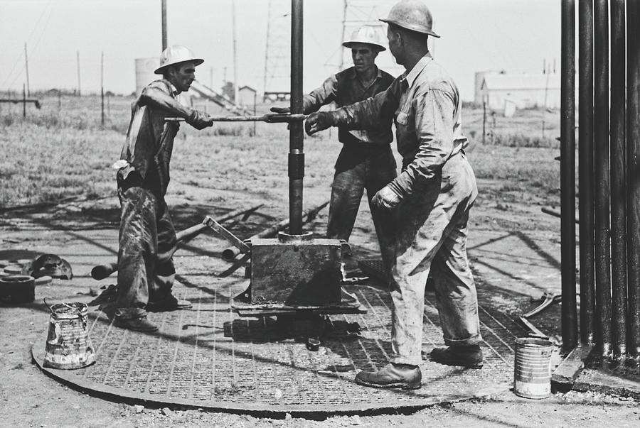 oil-derrick-roughnecks-1939-photograph-by-mountain-dreams