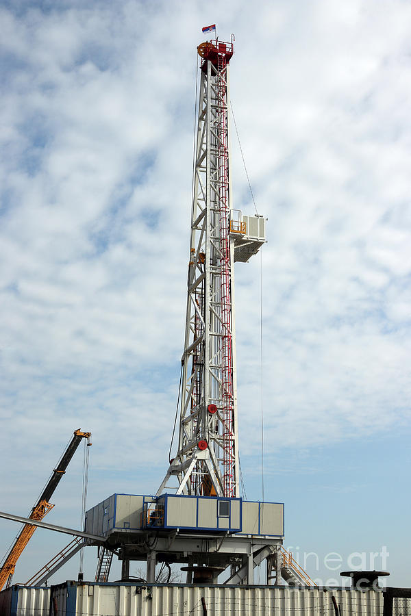 Oil Drilling Rig Mining Industry Photograph by Goce Risteski - Pixels