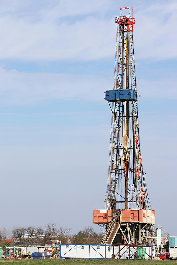 Oil Drilling Rig On Field Mining Industry Photograph By Goce Risteski Fine Art America