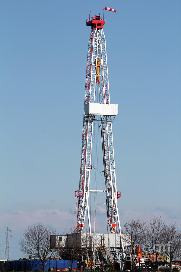 Oil Drilling Rig On Oilfield Photograph by Goce Risteski | Pixels