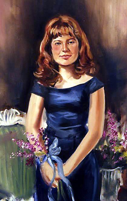 Daughter Painting - Oil On Belgian Canvas by Mark Sanislo Daughter Painting - Oil On Belgian Canvas by Mark Sanislo
