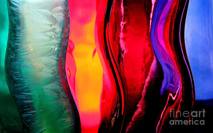 Oil Or Ice Or Glass Mixed Media by Kasey Jones