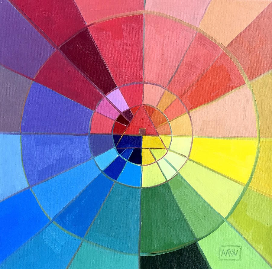 color wheel painting