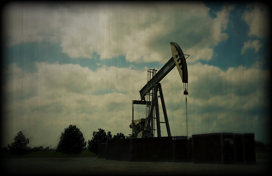 Oil Pumpjack Holga Photograph by Ricky Barnard