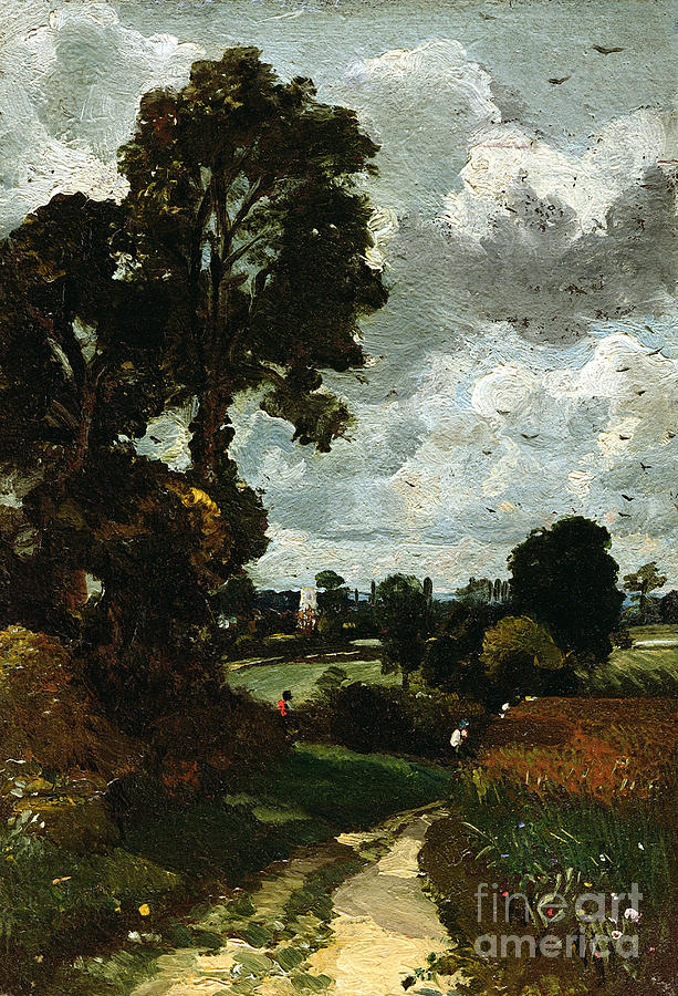 Oil Sketch of Stoke-by-Nayland Painting by John Constable