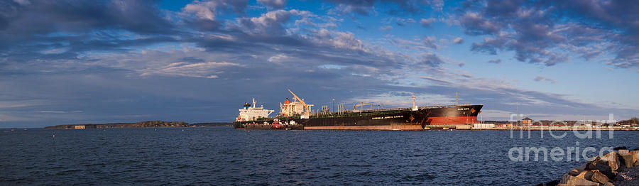 Oil Tankers in Port Photograph by David Bishop