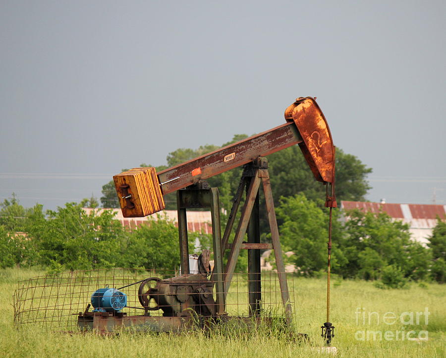 Barn Photograph - Oil Well 2 by Sheri Simmons