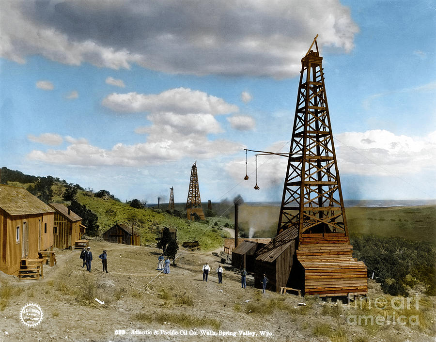 Oil Well Photograph by Granger