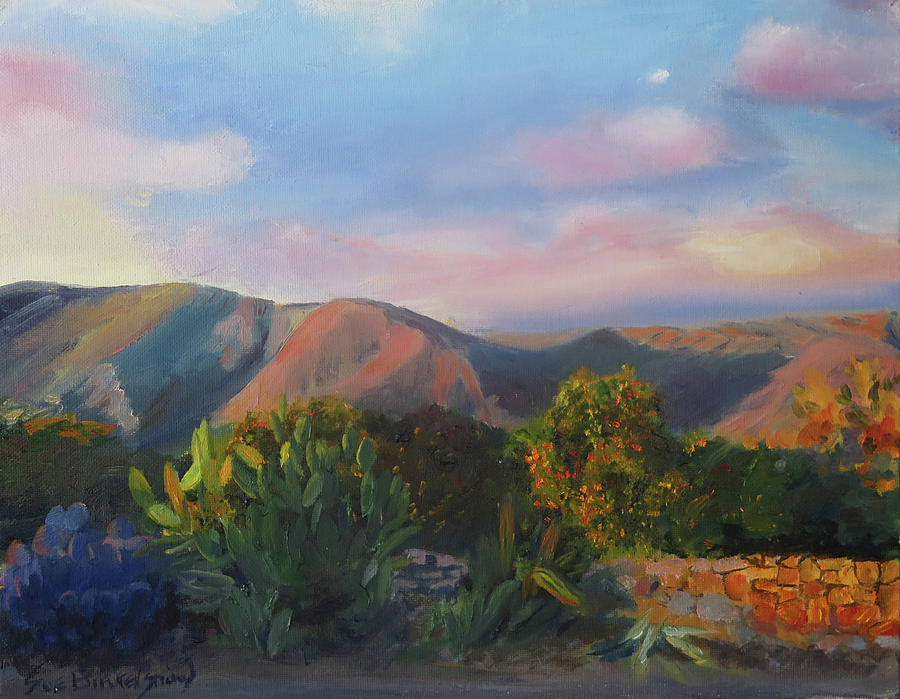 Mountain Painting - Ojai Cactus by Sue Birkenshaw