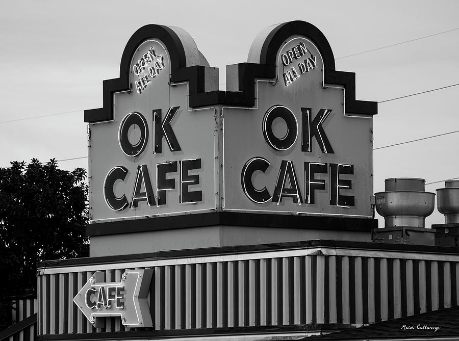 Atlanta Ga Ok Cafe Neon B W Atlanta Classic Landmark Restaurant Art