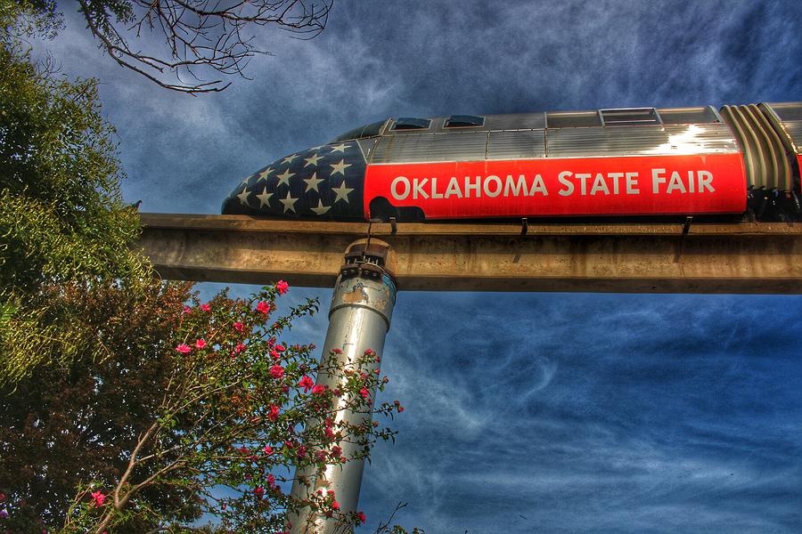 OK State Fair Monorail  Photograph by Buck Buchanan