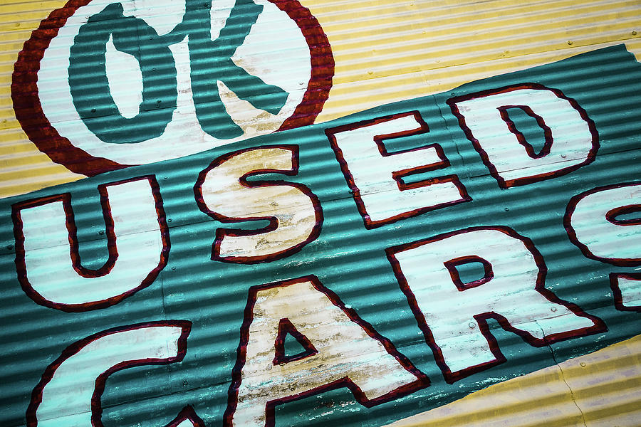 OK Used Cars Photograph by Steven Bateson