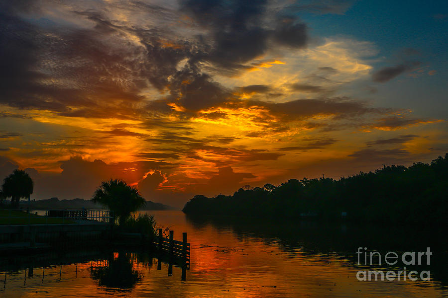 Okeechobee Waterway Sunrise Photograph by Tom Claud