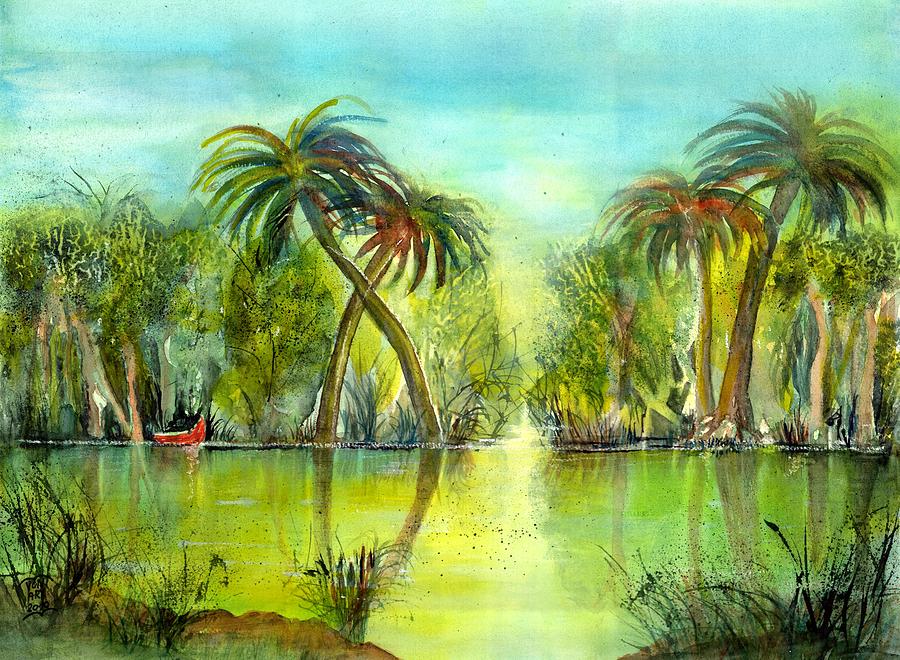 Okefenokee Swamp Painting by Sabina Von Arx