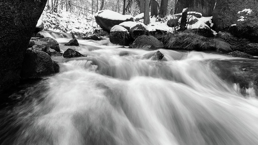 Oker, Harz in black and white Photograph by Andreas Levi