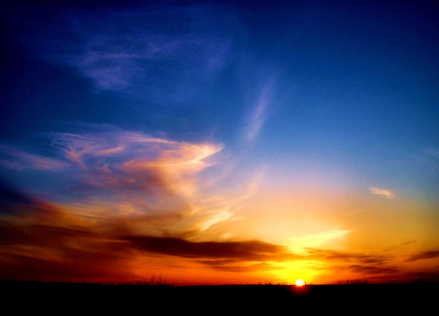 Sunset Photograph - Oklahoma Beauty by Karen Scovill