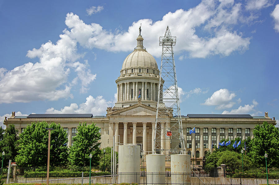 Oklahoma Capitol Building Photograph by Susan McMenamin