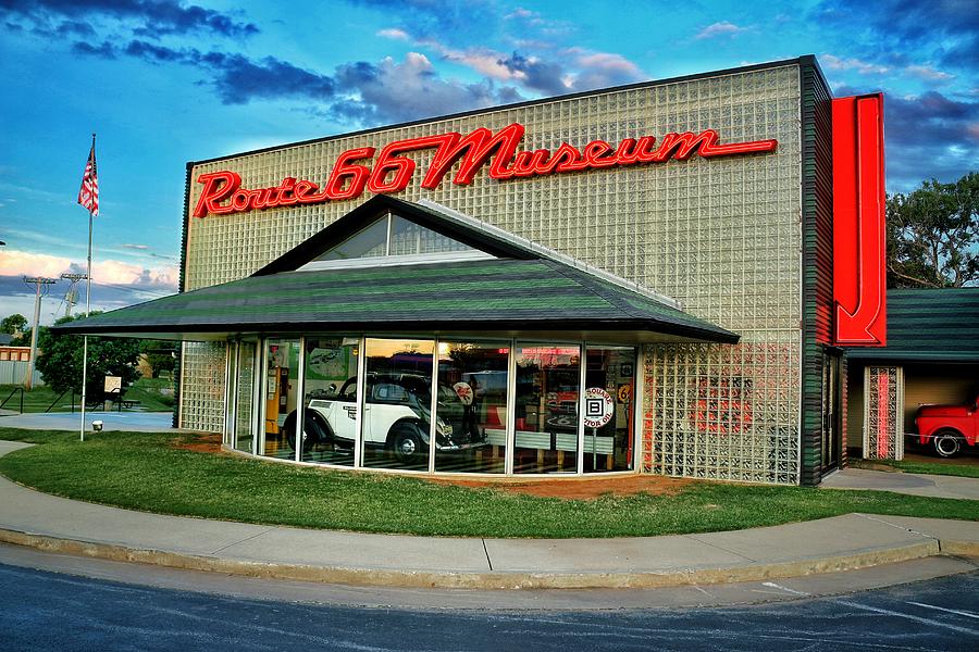 Oklahoma Route 66 Museum Front Photograph by Buck Buchanan