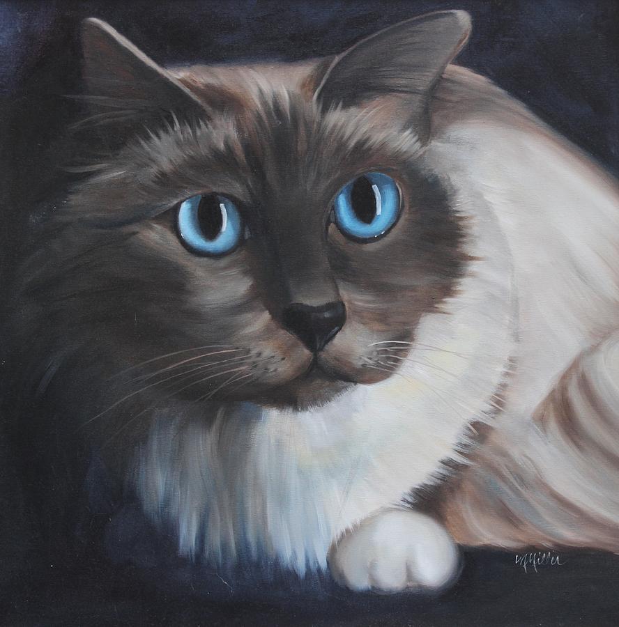 Ol' Blue Eyes Painting by Maralyn Miller - Fine Art America