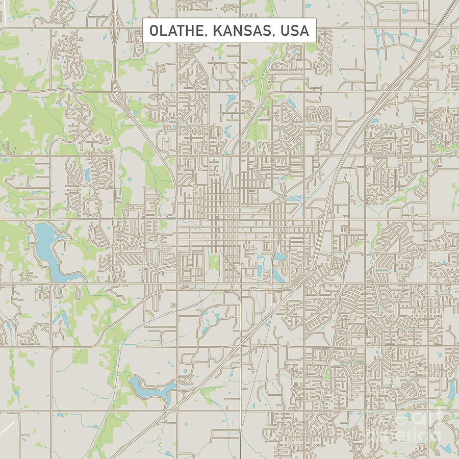 Olathe Kansas US City Street Map Digital Art By Frank Ramspott Pixels   Olathe Kansas Us City Street Map Frank Ramspott 