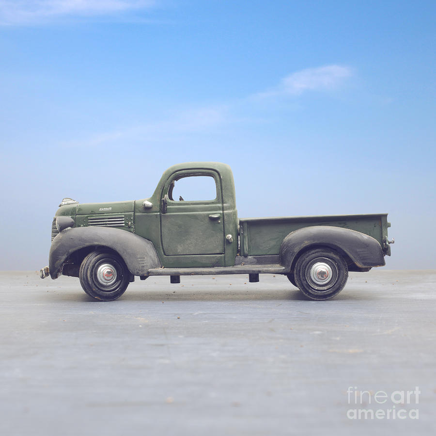 Old 1940s Plymouth Green Truck Photograph by Edward Fielding
