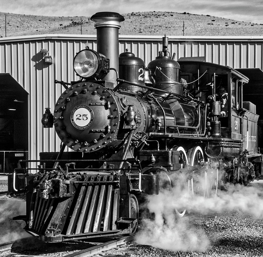 Train Photograph - Old 25 At Train Barn by Garry Gay