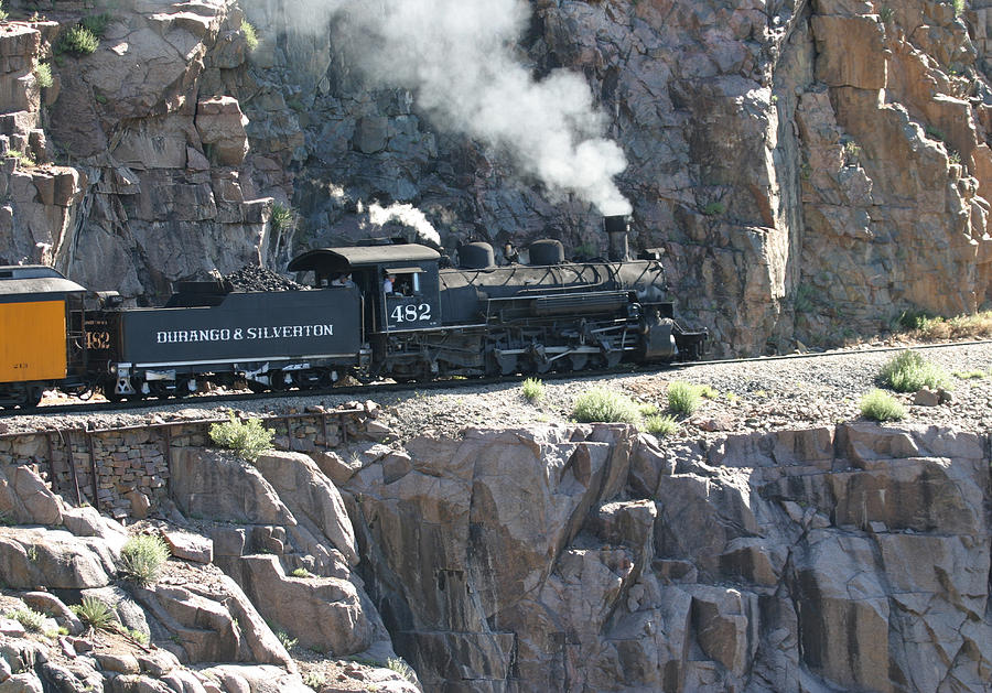 Old 482 chugging to Silverton Photograph by Jack Pumphrey