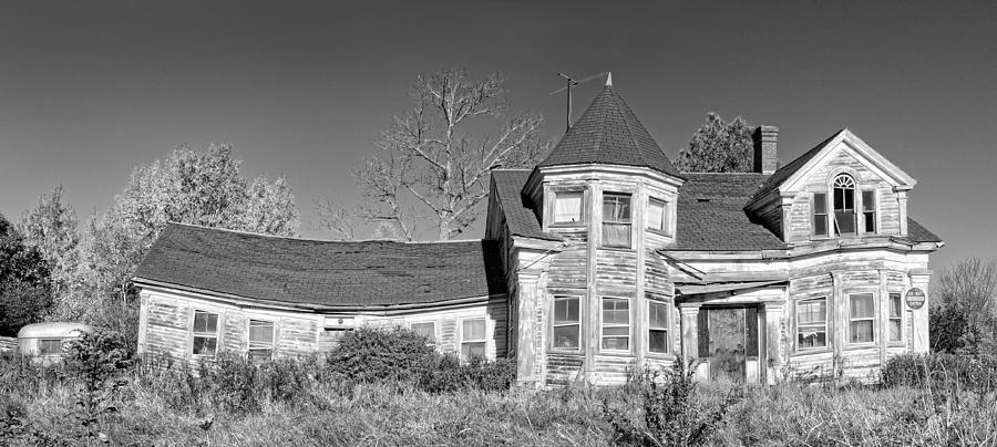 Old Abandoned House Black and White Photo Photograph by Keith Webber Jr