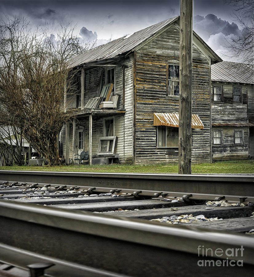 Old Abandoned House by the Railroad Track 2 Photograph by Walt Foegelle