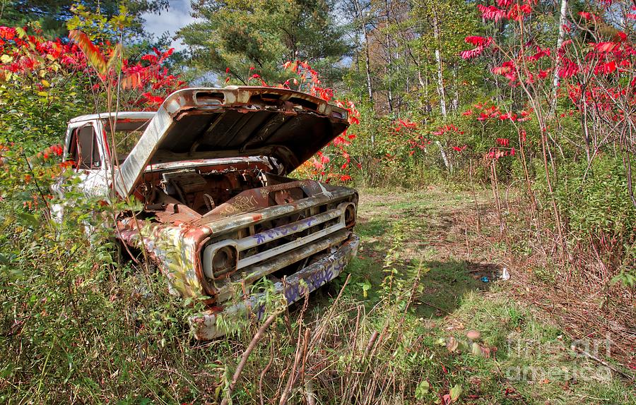 Old Abandoned Truck Newport New Hampshire Photograph by Edward Fielding