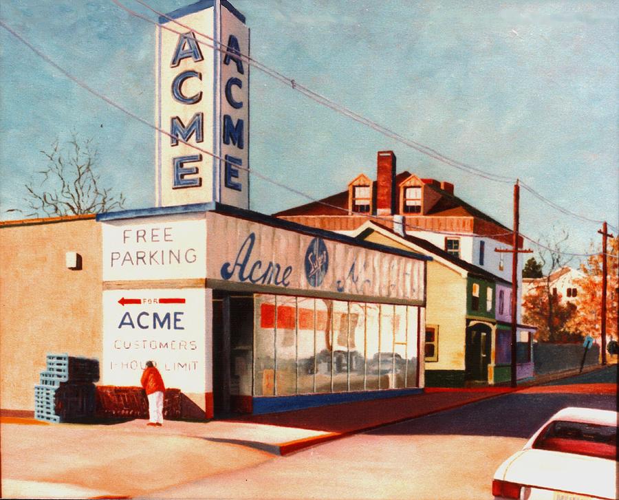 Old Acme Lambertville NJ Painting by Robert Henne