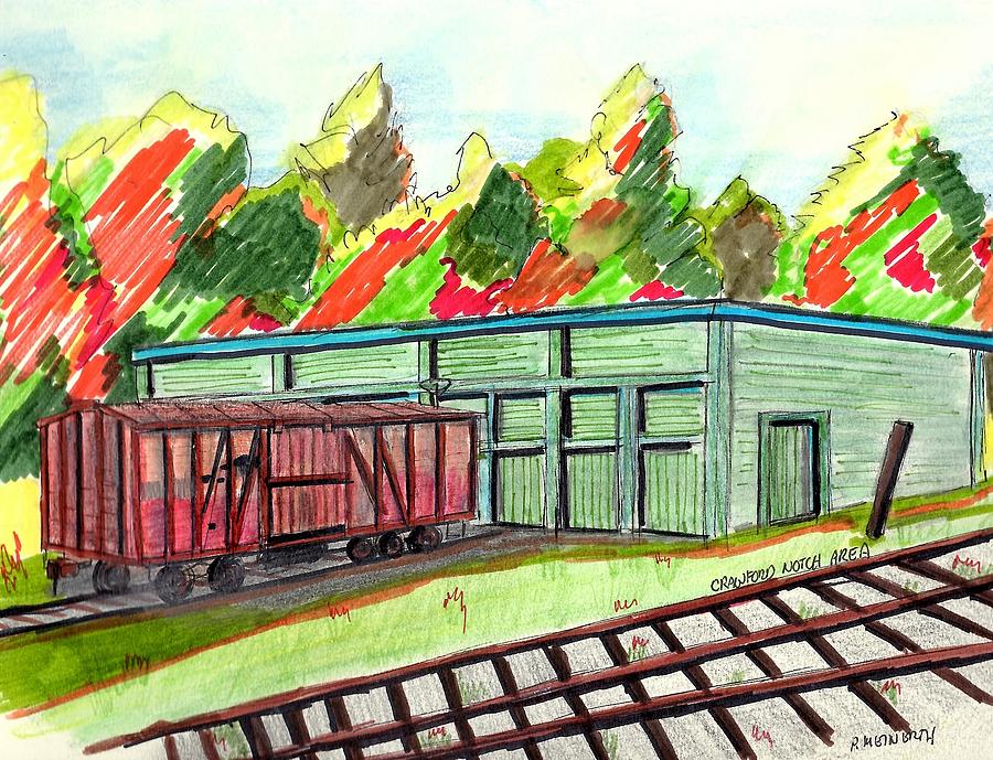 Old Age Box Car Drawing by Paul Meinerth