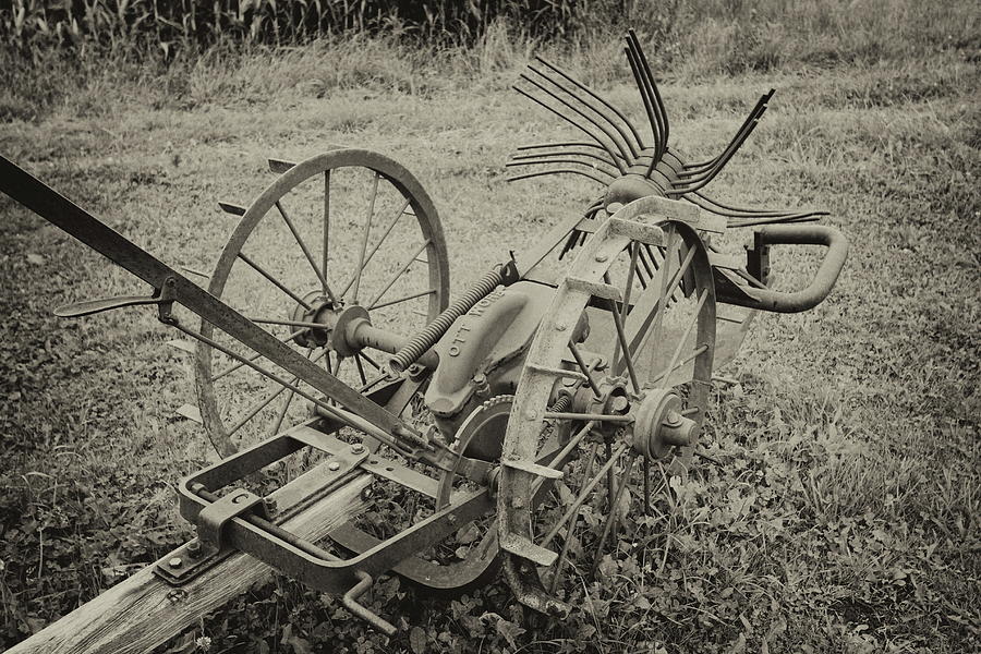 Old Agricultural Machine Photograph