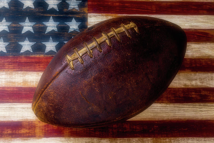 Old American Football Photograph by Garry Gay