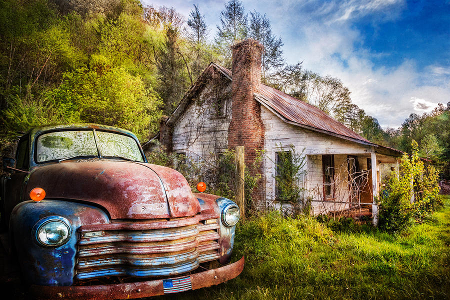 Old American Home Photograph by Debra and Dave Vanderlaan