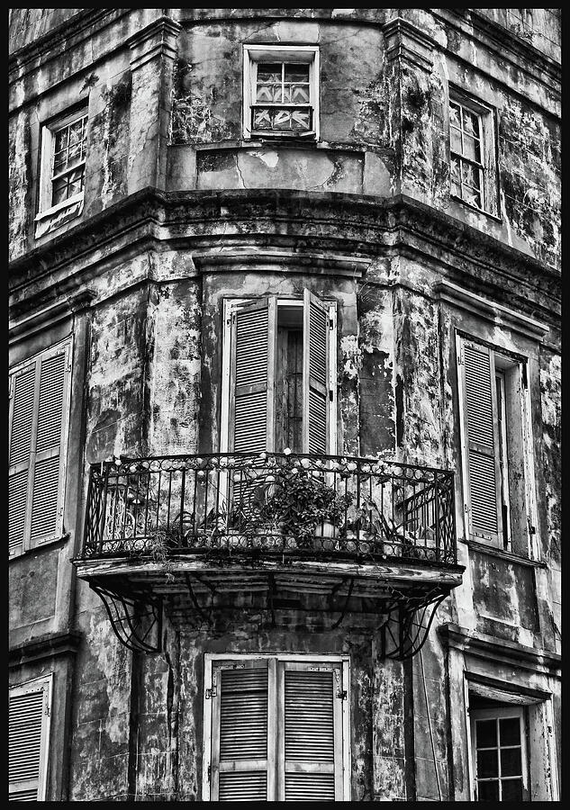 Old and Weathered Black and White Photograph by Judy Vincent