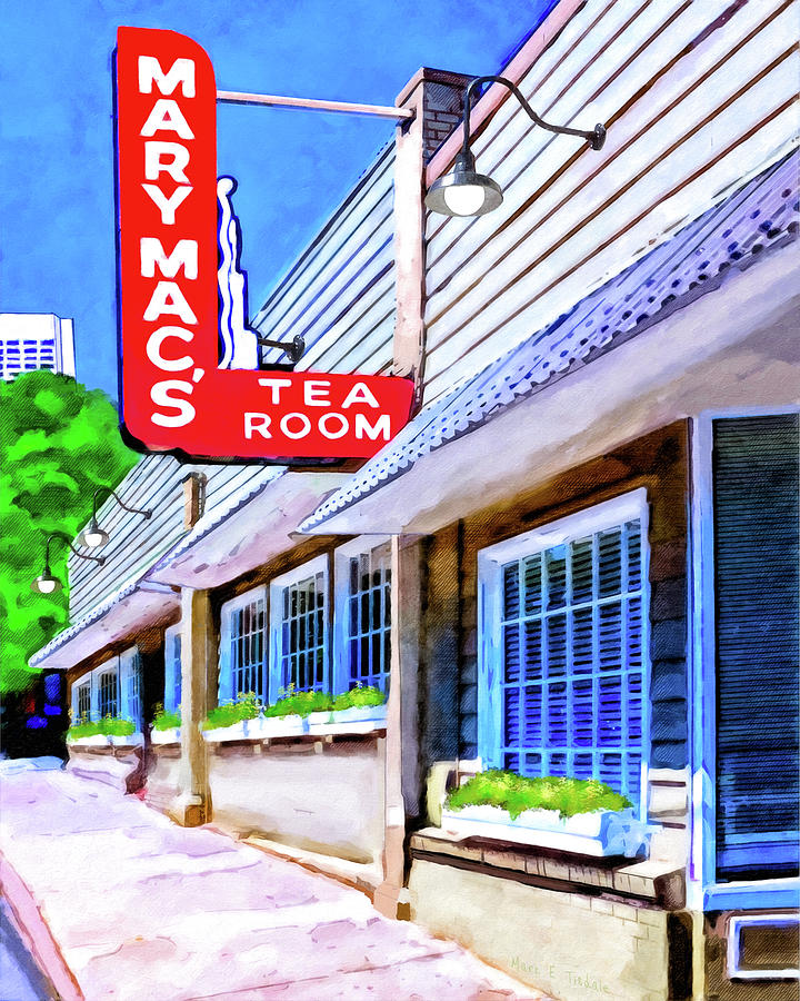 Old Atlanta - Mary Macs Tea Room Mixed Media by Mark Tisdale