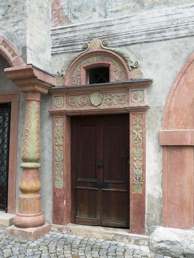 Old Photograph - Old Austrian Door by Valerie Ornstein