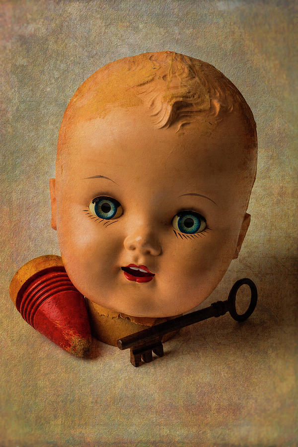 Old Baby Doll Head Photograph by Garry Gay