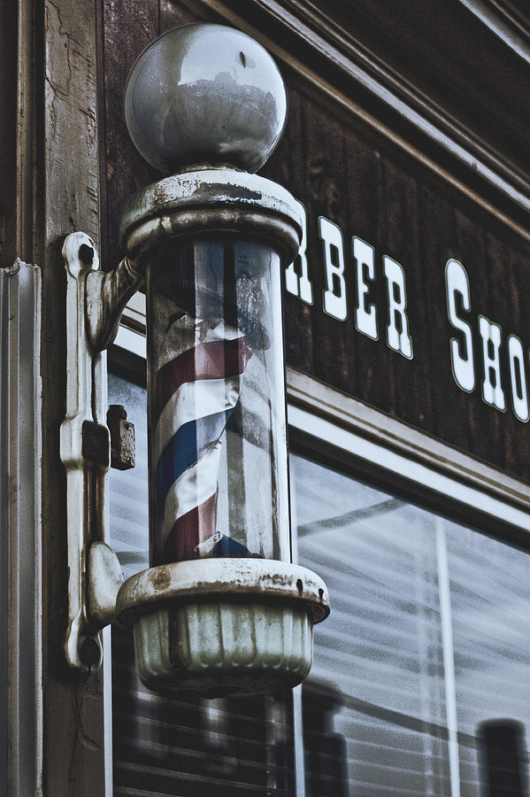 Old Barber Pole Photograph by Christopher Kulfan