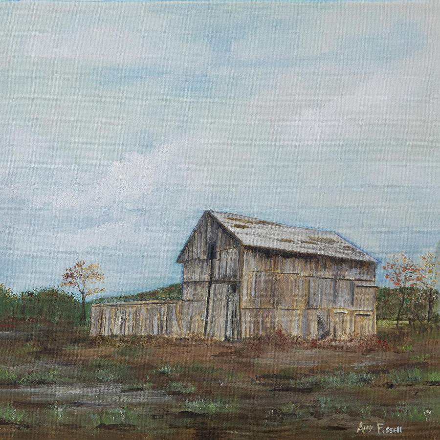 Barn Painting - Old Barn by Amy Fissell