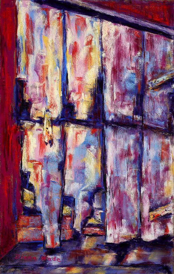 Old Barn Door Painting By Diana Wade