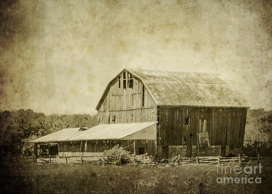 Old Barn Photograph by Hal Halli
