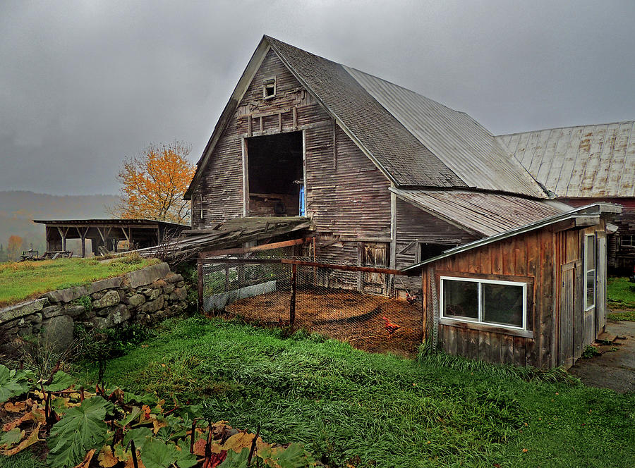 Old Barn in Bradford Vermont Photograph by Nancy Griswold