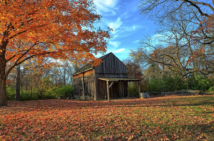 Old Barn in the Fall Photograph by Allen Skinner - Fine Art America