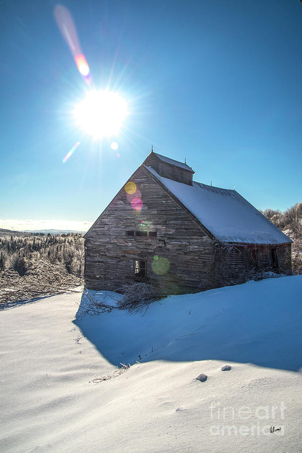 Old Barn in Winter  Photograph by Alana Ranney