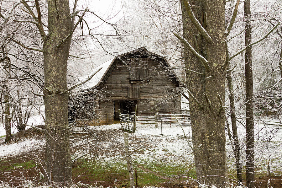 Old Barn Photograph by Kelly Kennon